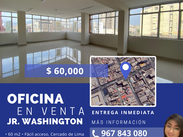 VENDO Céntrico inmueble DOBLE USO PARA SER ADAPTADO COMO DPTO u OFICINA - Remodelado en El Cercado de Lima - Jr. Washington con Av Uruguay