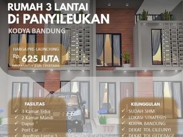 hunian indah 3 lt dengan lingkungan nyaman dibandung timur
