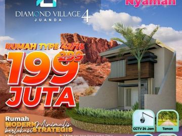 PERUMAHAN MODERN SIDOARJO TIPE 42/75 HANYA 200JUTA DEKAT BANDARA