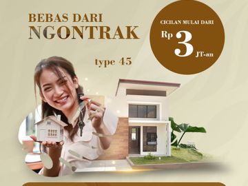 DIJUAL RUMAH MINIMALIS MODERN TIPE 45