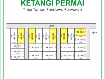 Dijual Tanah Dekat Stasiun Jenar SHM Jalan Bagelen