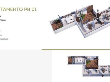 Departamento en preventa en General Anaya, Río Churubusco 277 PB01