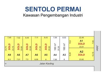 160 m2; Tanah Standar Perumahan Sentolo, Cocok Kost