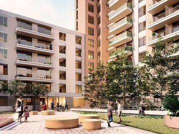 Apartamento 2 dormitorios con terraza en Tres Cruces, Montevideo