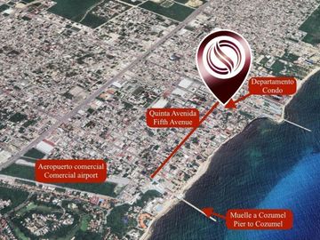 Departamento con rooftop privado, tipo duplex, a 190 metros de la playa.