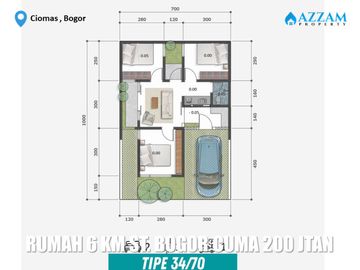 RUMAH MURAH RASA VILLA DI CIOMAS BOGOR DEKAT STASIUN