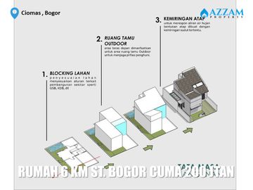 RUMAH MURAH RASA VILLA DI CIOMAS BOGOR DEKAT STASIUN