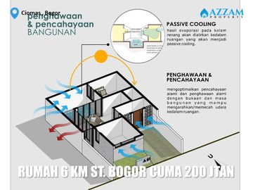 RUMAH MURAH RASA VILLA DI CIOMAS BOGOR DEKAT STASIUN