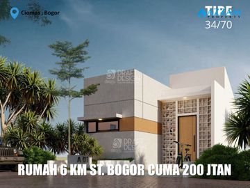 RUMAH MURAH RASA VILLA DI CIOMAS BOGOR DEKAT STASIUN