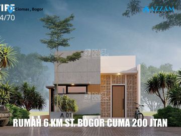 RUMAH MURAH RASA VILLA DI CIOMAS BOGOR DEKAT STASIUN