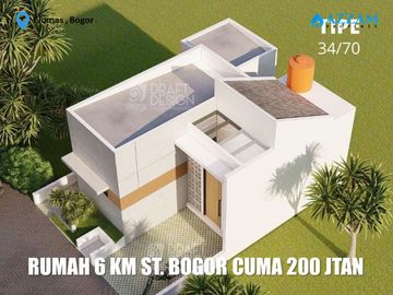 RUMAH MURAH RASA VILLA DI CIOMAS BOGOR DEKAT STASIUN