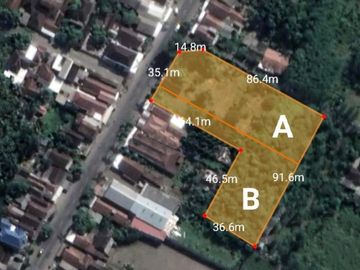 Jual Tanah di Raya Krass Kediri Sangat Strategis