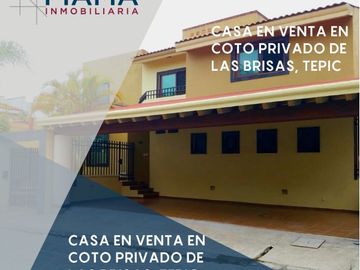 SE VENDE CASA NUEVA EN COTO DE FRACC.LAS BRISAS, TEPIC