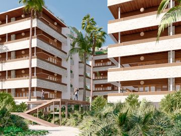 Pre Venta de Departamento Mayacatl Reef front, Mahahual, Quintana Roo