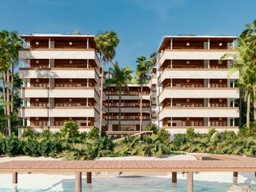 Pre Venta de Departamento Mayacatl Reef front, Mahahual, Quintana Roo