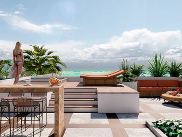 Pre Venta de Departamento Mayacatl Reef front, Mahahual, Quintana Roo