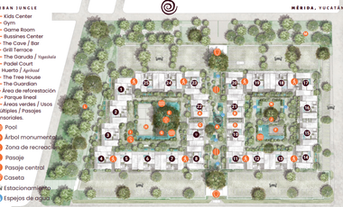 Departamento en Venta Mérida, Green, Temozón (Mod. Olive)