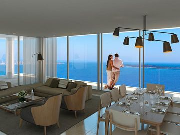 Apartamento de 2 Dormitorios en la parada 18, en primera línea al mar. Playa Mansa - Punta del Este