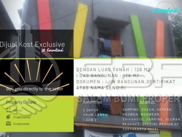 Dijual Cepat Kost Dijual Jogja 14kt 14km dkt UTY,RSA UGM,JCM,MMTC