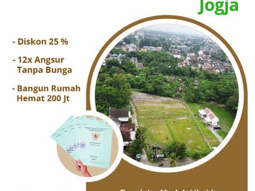 KAVLING AMBARUKMO; SEBRANG AMPLAZ MALL JOGJA;AKSES STRATEGIS,CICIL 12X