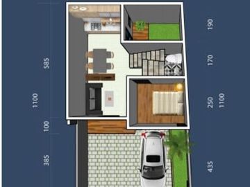 Mel Rumah Baru 2 Lantai Dekat Tol Desari Depok