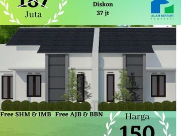 Rumah murah diskon 37 juta hnya 2 unit saja
