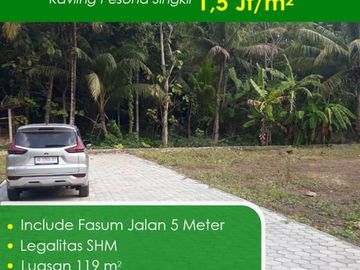 Kavling Dekat Lotte Grosir Tegal, SHM, Jalan 5 Meter