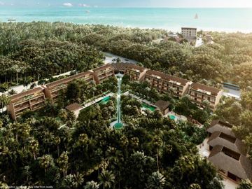 Departamenrto con jardin y jacuzzi privado, cerca de la playa, room service, poo