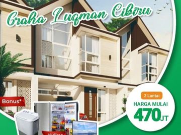 Rumah 2Lantai Harga 1Lantai Di Graha Luqman Cibiru Cileunyi Bandung Dekat UPI Dan Tol