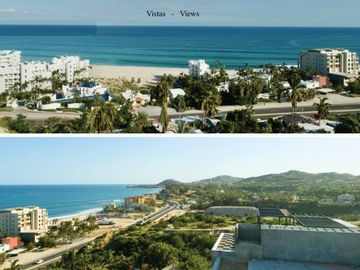 Departamento vista parcial al mar, alberca privada, terraza de 48 m2, con asador