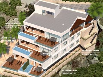 Departamento vista parcial al mar, alberca privada, terraza de 48 m2, con asador