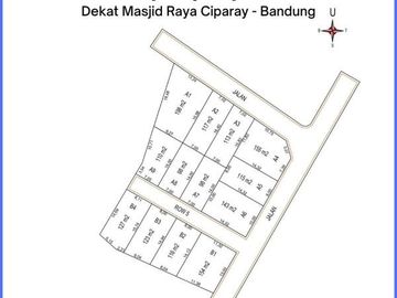 Dekat Masjid Agung Ciparay Kavling Murah SHM Pecah Cicil 12X
