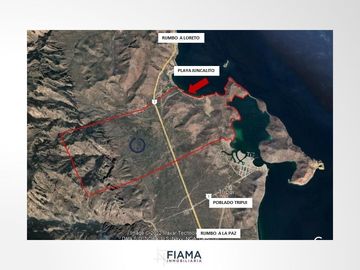 799 HECTAREAS EN VENTA EN PLAYA JUNCALITO, BAJA CALIFORNIA SUR, MX.