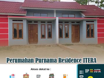 rumah subsidi 2 kamar siap huni dekat ITERA