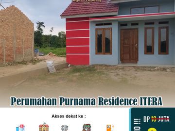rumah subsidi 2 kamar siap huni dekat ITERA