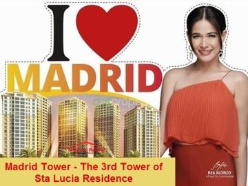 Preselling Condominium For Sale in Cainta Rizal Sta Lucia East Mall Marcos Hi Way MADRID TOWER Cainta Rizal