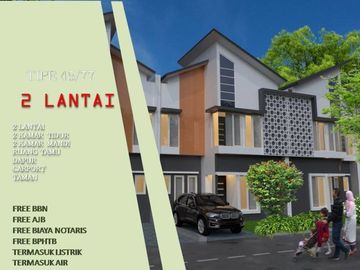 2 Lantai Tipe 45/77 Rumah View Gunung Katu