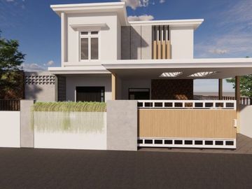 Rumah Baru Mewah Luxury Kolam Renang Jalan Utama Jogja Bay Maguwoharjo Sleman