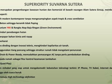 Fedora Park @Suvarna Sutera Murah Modern Keren Strategis
