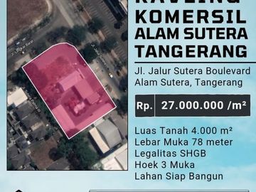 KAVLING KOMERSIAL ALAM SUTERA TANGERANG
