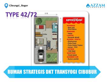 RUMAH MODERN DEKAT TRANSYOGI CIBUBUR