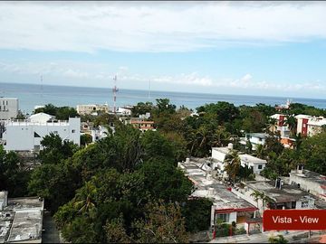 Alberca con vista al mar, departamento en pre-construccion en venta Cozumel.