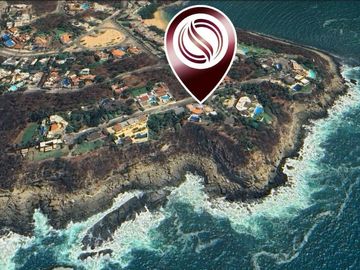 Villa con alberca privada vista al mar y la montaña, panel solar, venta Huatulco
