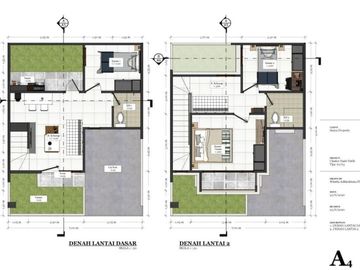 Cluster dua lantai design khas bali di pasir putih sawangan