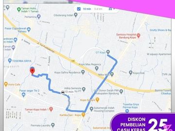 DISKON 25% : Kavling Kopo Residence, SHM Per Kavling