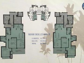 Miami Boulevar 2 dormitorios 2 baños garage Punta del Este  Venta