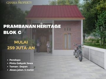 Dijual Rumah Bergaya Etnik Jawa Murah, Nyaman Hanya di Prambanan