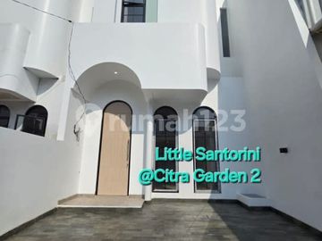 Rumah Hook Bangunan Baru 2 Lantai+Mezzanine Little Santorini Citra Garden 2