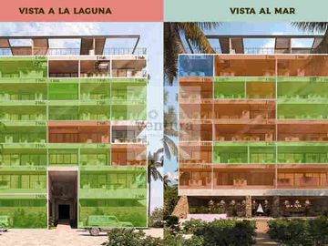 Departamento en venta por mes de lujo playa Sisal, Yucatán