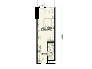 Spacious Studio Unit in The Gentry Residences